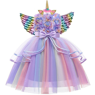 Robe Licorne Costume Pastel Violet