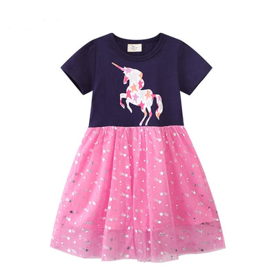 Robe Licorne Chic Bi-colore