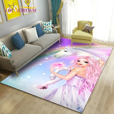 Tapis Licorne Princesse