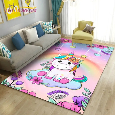 Tapis Licorne Kawaii