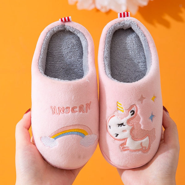 Chaussons slippers 3D Enfant Licorne