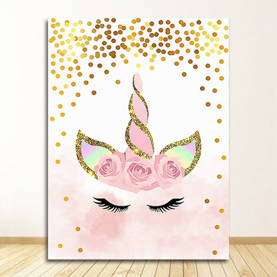 Toile Licorne Paillette