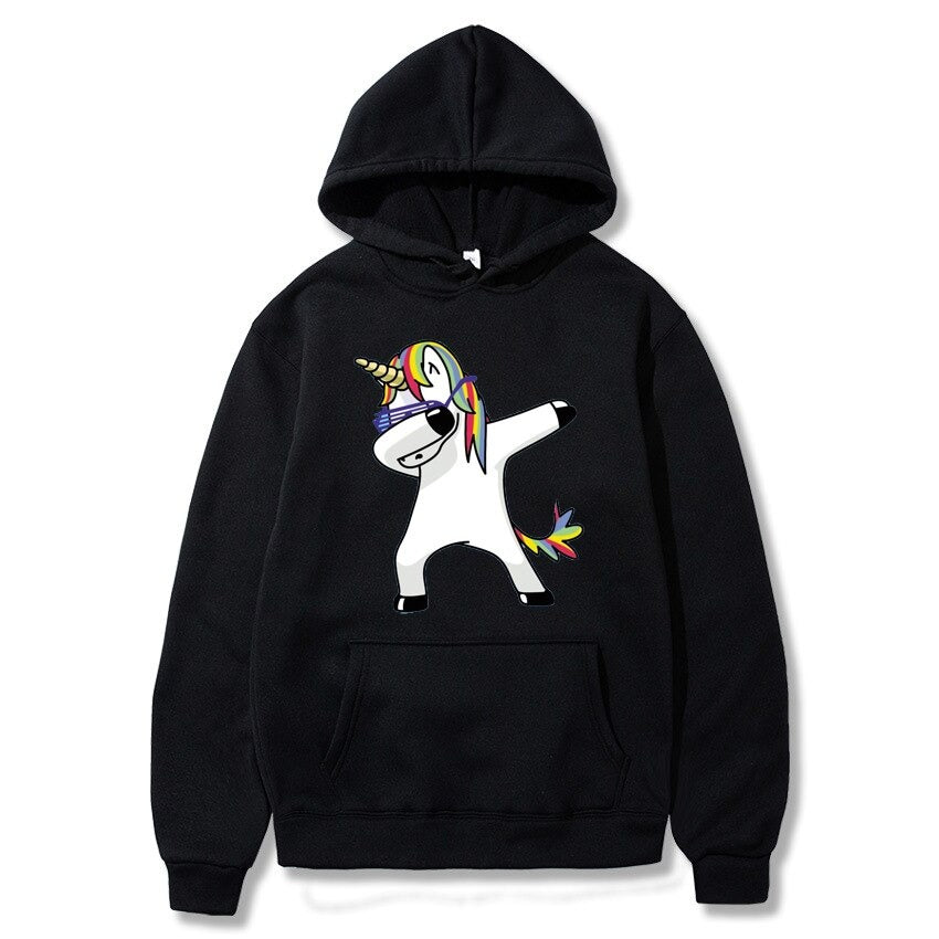 Pull Licorne Adulte Unisexe Noir