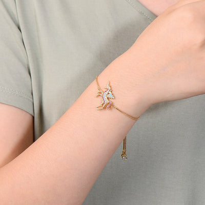 Bracelet Licorne en zircone cubique