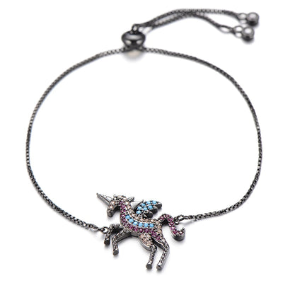 Bracelet Licorne en zircone cubique