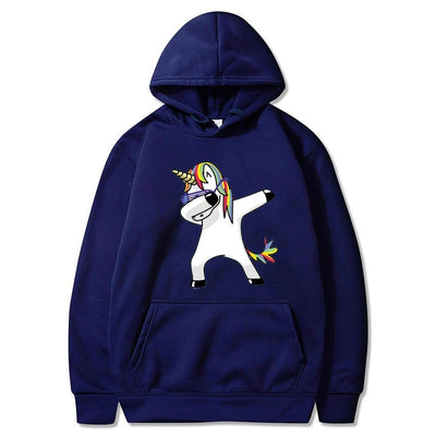 Pull Licorne Adulte Unisexe Bleu