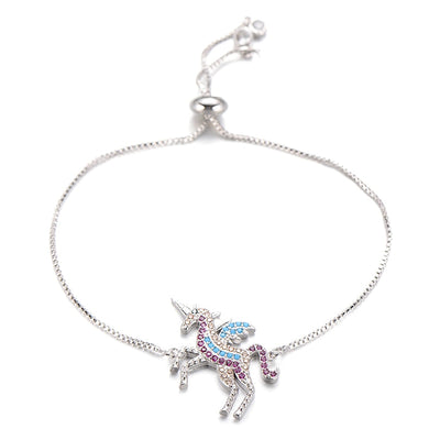 Bracelet Licorne en zircone cubique