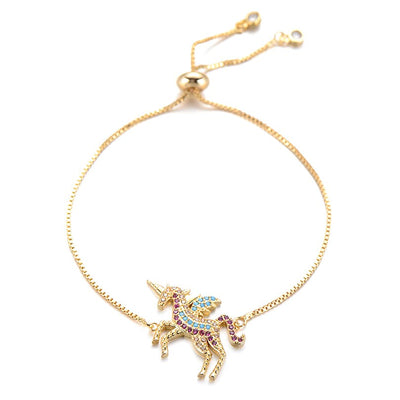 Bracelet Licorne en zircone cubique