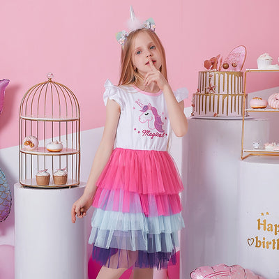 Robe Licorne Emoji Petite Fille