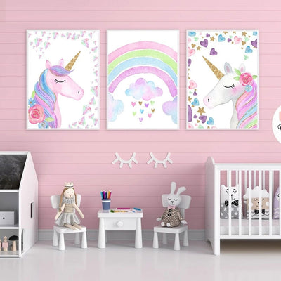 Toile Licorne Fille