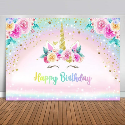 Toile Licorne anniversaire