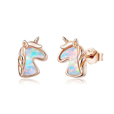 Boucles d’Oreilles Licorne doré