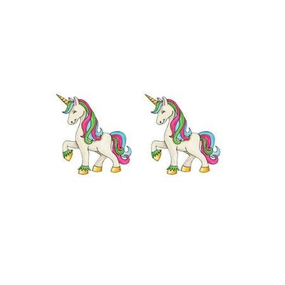 Boucles d’Oreilles Licorne Corne Longue