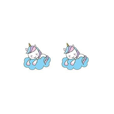 Boucles d’Oreilles Licorne Nuage