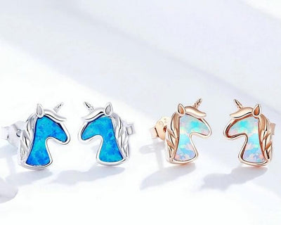 Boucles d’Oreilles avec Licorne