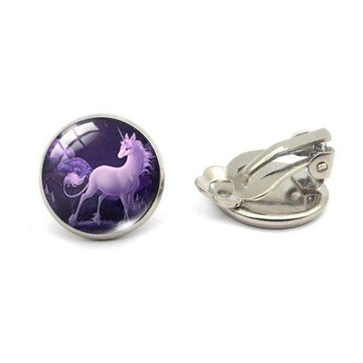 Boucles d’Oreilles Licorne Sombre