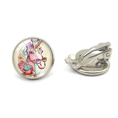 Boucles d’Oreilles Licorne Tropical