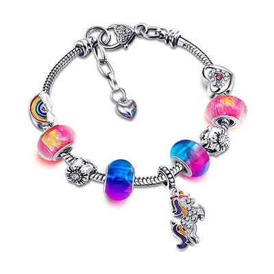Bracelet Licorne avec des Pierres - Licorne