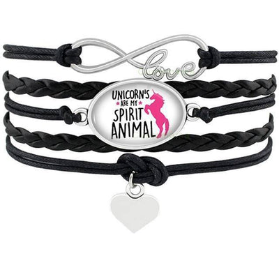 Bracelet Licorne Cuir - Une Licorne