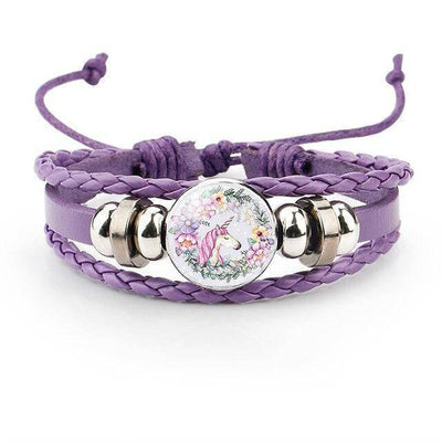 Bracelet Licorne Enfant Tressé - Une Licorne