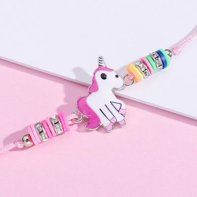 Bracelet Licorne Rose Femme
