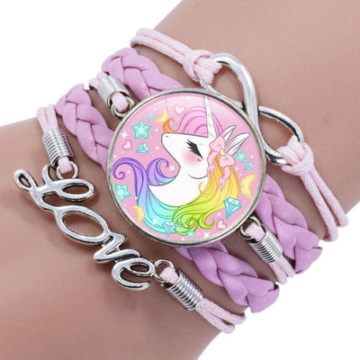 Bracelet Licorne Tressé Fille