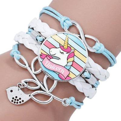 Bracelet Licorne Tressé Fille - Une Licorne