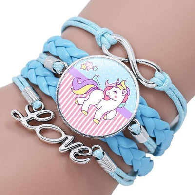 Bracelet Licorne Tressé Fille - Une Licorne
