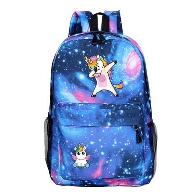 Sac à Dos Collège bleu licorne