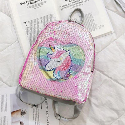 sac à dos rose Licorne