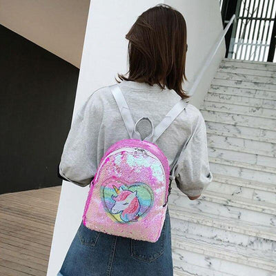 sac dos Licorne  rose