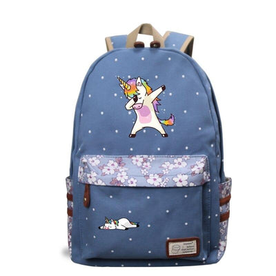 Cartable Licorne Bleu clair Primaire