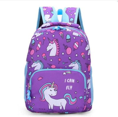 Cartable Licorne CP Violet