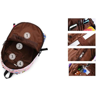 Cartable Licorne Emoji Violet