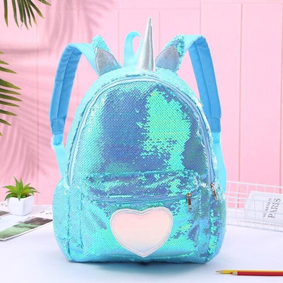Cartable Licorne Maternelle bleu