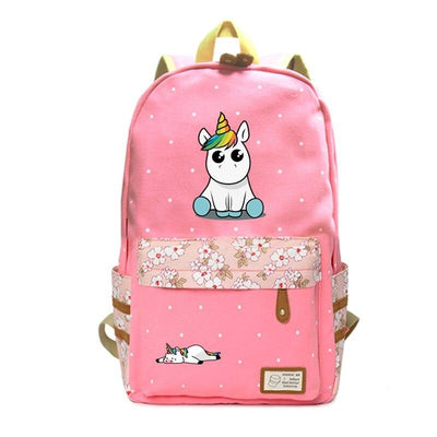 Cartable Licorne Rose