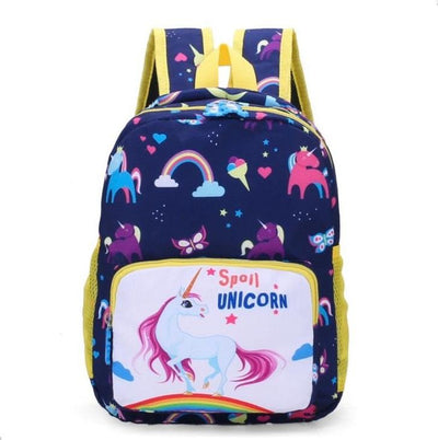 Cartable Licorne Scolaire Bleu Foncé