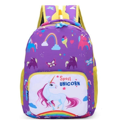 Cartable Licorne Scolaire Violet