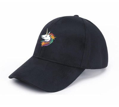 Casquette Licorne Adulte Noir