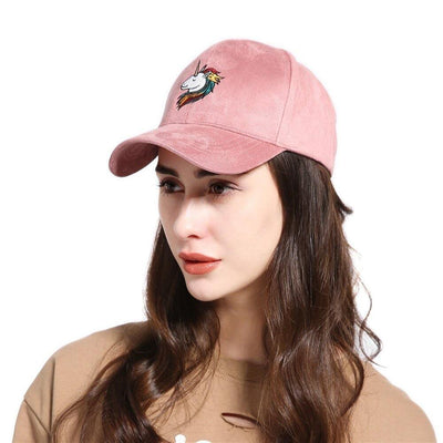 Casquette Licorne femme Rose