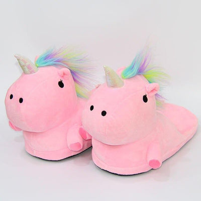 Chausson Licorne rose