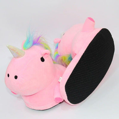 Chaussons Licorne rose