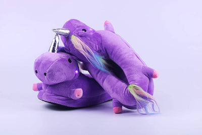 Chausson Licorne Lumineux Violet