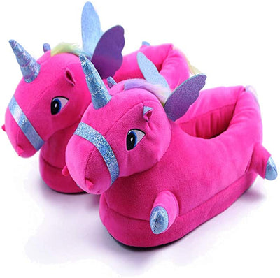 Chaussons Licorne Unicorne Rouge