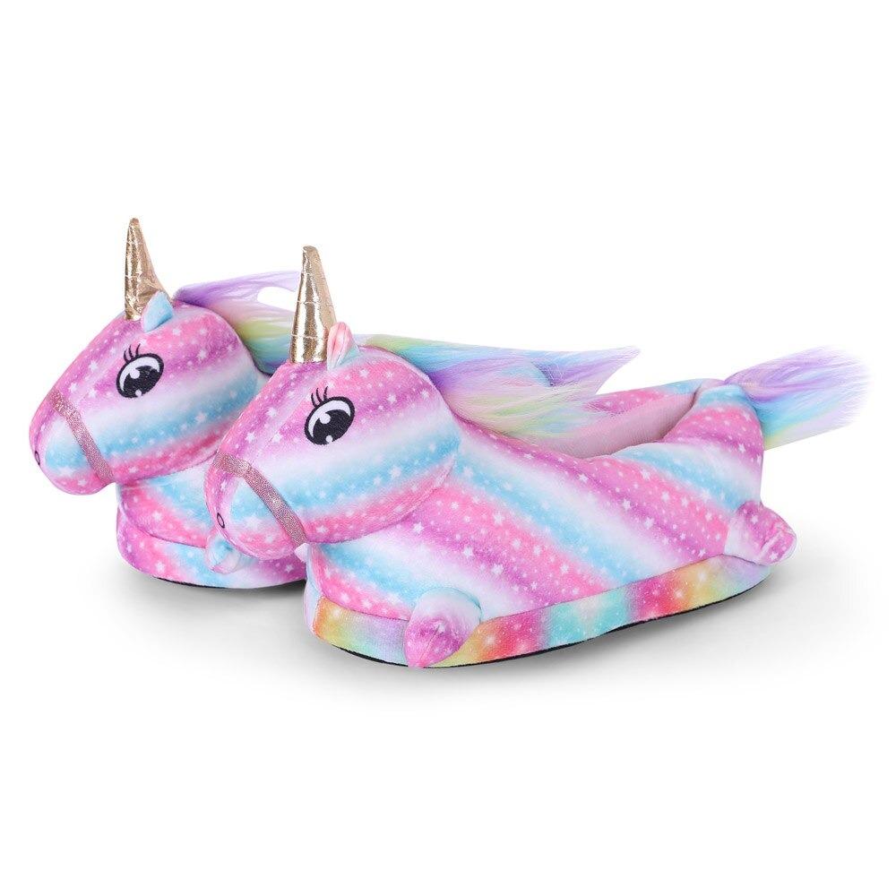 Chaussons Licorne Antidérapants Pour Enfants – Doublure Polaire Chaude, Intérieur/extérieur