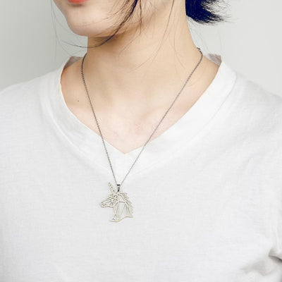 Collier avec Licorne femme