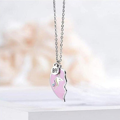 Collier BFF Licorne rose