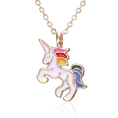 Collier Licorne Blanc