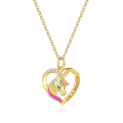 Collier Licorne Femme Or