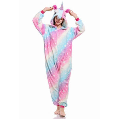 Combinaison pyjama Licorne Arc en Ciel